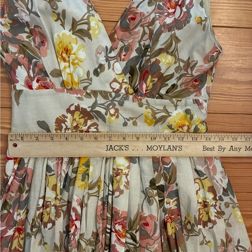 Arueh Floral Cotton Dress – romantic vintage inspired size medium 100 % cotton - Picture 6 of 10